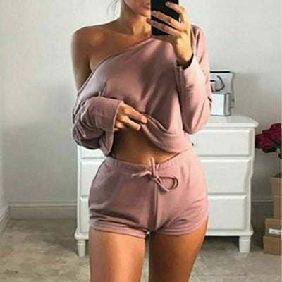Ensemble de sport 2 pièces pour femme, débardeur, short.