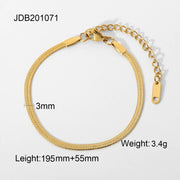Stainless Steel Cuban Bracelet with Vintage Style for Women