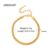 Stainless Steel Cuban Bracelet with Vintage Style for Women
