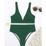 Maillot de bain taille haute.