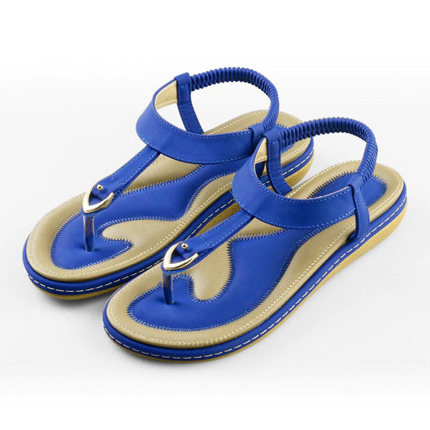 Tongs orthopédiques à bande élastique.
