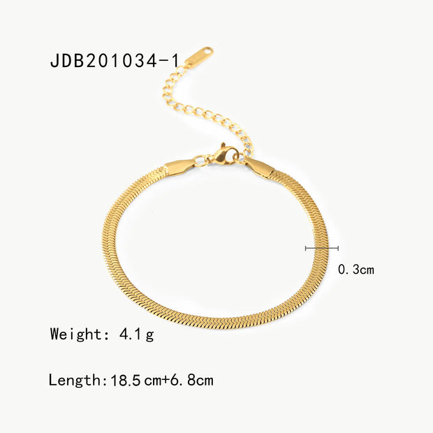 Stainless Steel Cuban Bracelet with Vintage Style for Women