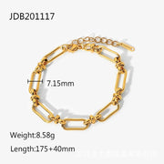 Stainless Steel Cuban Bracelet with Vintage Style for Women