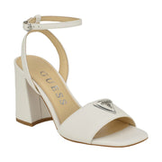 Sandale à talons Guess GELYAE pour femme, blanche, 14010.