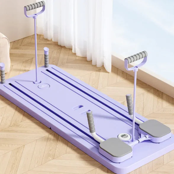 Planche de fitness multifonction Beautysky en couleur violet, idéale pour divers exercices à domicile
