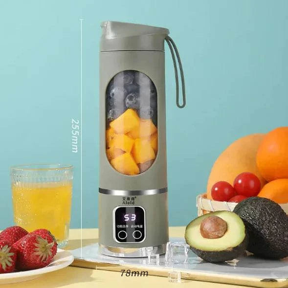 Mixeur à smoothie portable Beautysky avec un design élégant et des fruits frais à l'intérieur