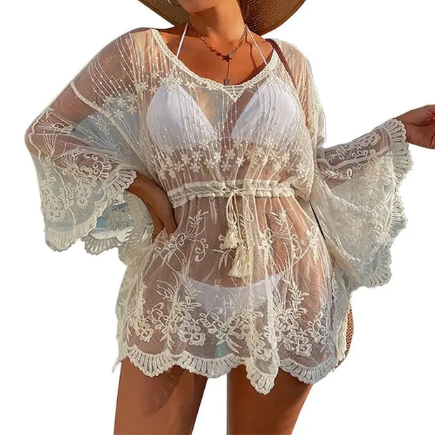Robe de plage au crochet.