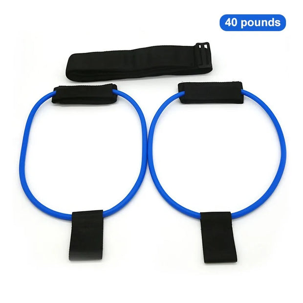 Bandes de résistance fitness Beautysky de 40 livres avec poignées en mousse pour un entraînement efficace