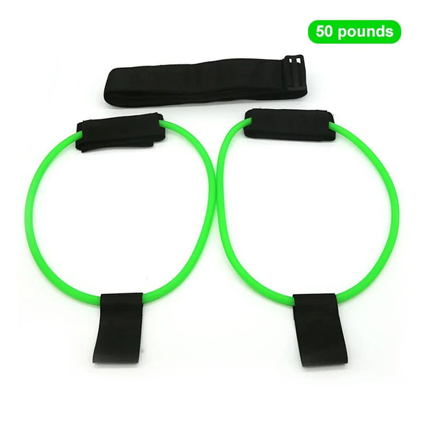 Bandes de résistance fitness Beautysky de 50 livres avec poignées et ceinture pour entraînement musculaire