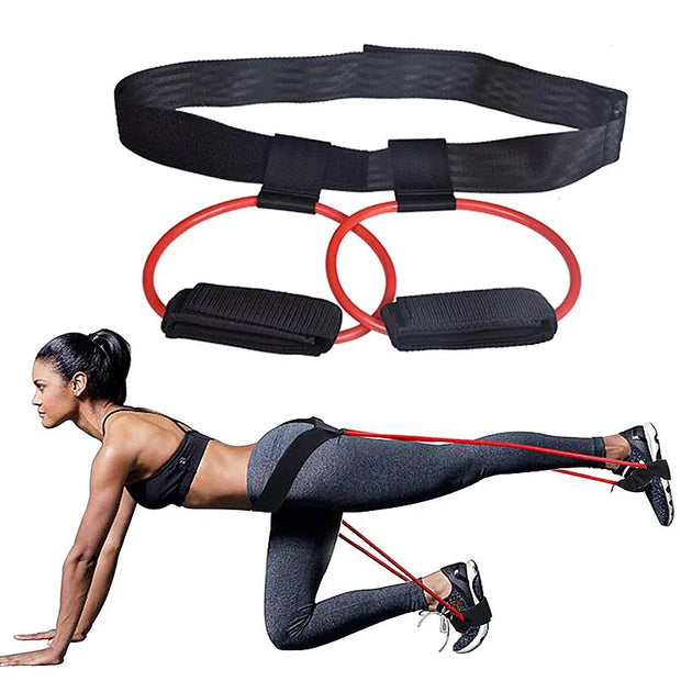 Bandes de résistance fitness Beautysky avec ceinture et poignées pour un entraînement efficace