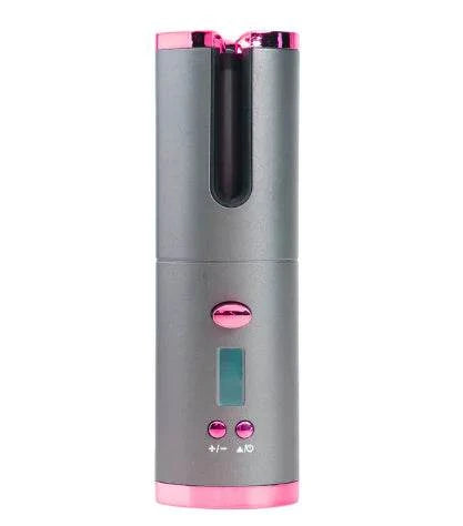 Bigoudi portable sans fil Beautysky avec écran et boutons de contrôle pour des boucles parfaites