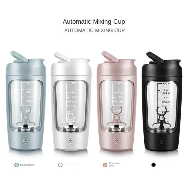 Bouteille shaker protéine électrique Beautysky avec différents coloris et mélange automatique