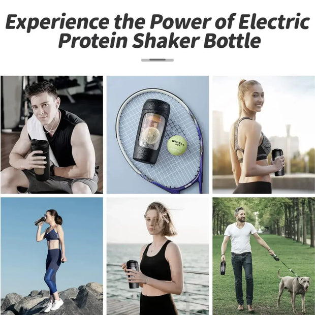 Bouteille shaker protéine électrique Beautysky idéale pour mélanger des boissons protéinées lors de l'entraînement