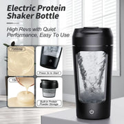Bouteille shaker protéine électrique Beautysky avec stockage de poudre et fonctionnement silencieux