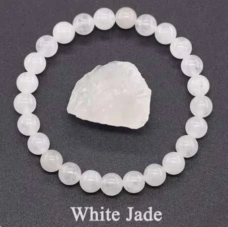 Bracelet en pierre améthyste avec perles rondes pour un look élégant et apaisant