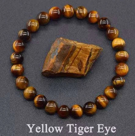 Bracelet en pierre améthyste de Beautysky avec des perles brillantes et élégantes
