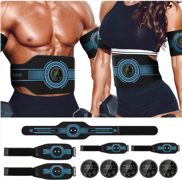 Ceinture musculation électronique Beautysky avec télécommande pour entraînement musculaire optimal