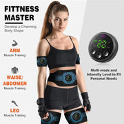 Ceinture musculation électronique Beautysky pour entraînement des bras, taille et jambes avec mode multifonctionnel