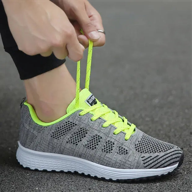 Chaussures respirantes légères Beautysky grises avec lacets lumineux pour un confort optimal