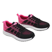 Chaussures respirantes légères Beautysky en noir et rose avec semelle confortable pour le sport