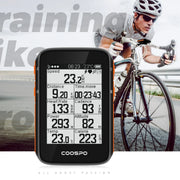 Moniteur de fréquence cardiaque COOSPO avec affichage de la vitesse et des données de cyclisme