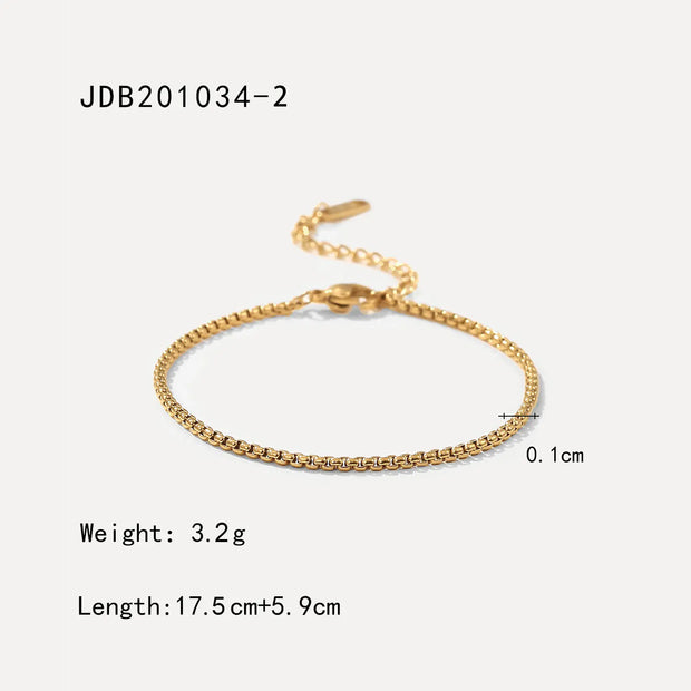 Stainless Steel Cuban Bracelet with Vintage Style for Women