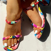 Sandales à talons, élégant.