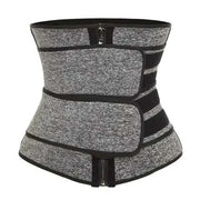 Gaine amincissante taille Beautysky en noir et gris pour un ventre sculpté et un soutien confortable
