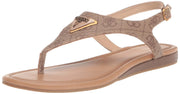 Beige Guess comfortable sandals for women with adjustable strap.