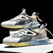 Baskets de course respirantes Beautysky en gris avec semelles transparentes et design moderne