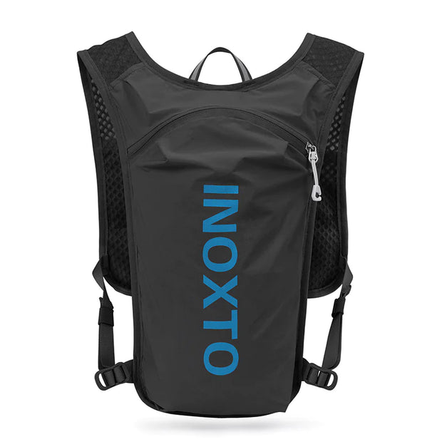Sac à dos hydratation running noir avec bretelles réglables pour les coureurs sur de longues distances