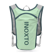 Sac à dos hydratation running léger en vert mint avec compartiment pour bouteille d'eau