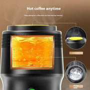 Machine à café portable Beautysky avec fonction de chauffage en temps réel pour un café chaud à tout moment
