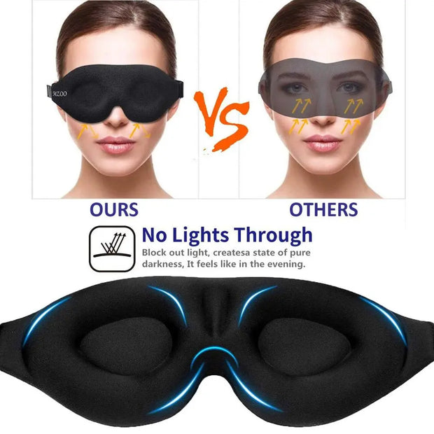 Masque de sommeil Beautysky, le meilleur masque nuit relaxant, bloque la lumière pour un sommeil profond