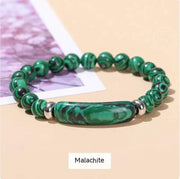 Beautysky natural stone bracelet for women made with green malachite beads adding a stylish touch