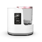Nettoyeur pinceaux maquillage électrique Beautysky avec réservoir transparent et panneau de contrôle.
