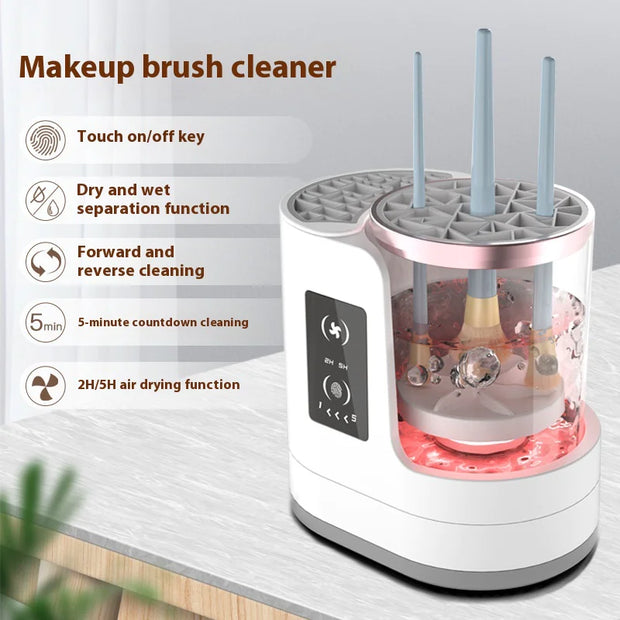Nettoyeur pinceaux maquillage électrique Beautysky avec fonction de séchage et nettoyage en 5 minutes