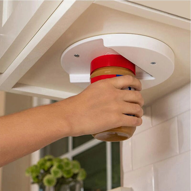 Ouvre-bocal sous meuble Beautysky pour ouvrir facilement les bocaux avec une seule main