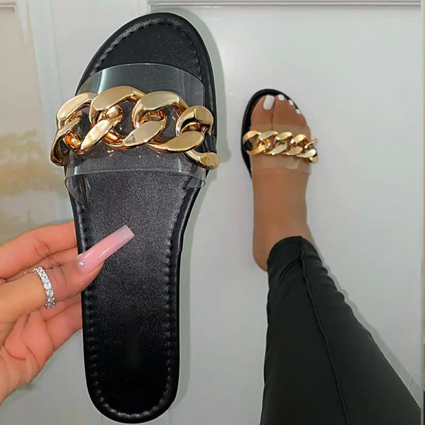 Candy Color Casual Flat Round Head Sandals and Slippers