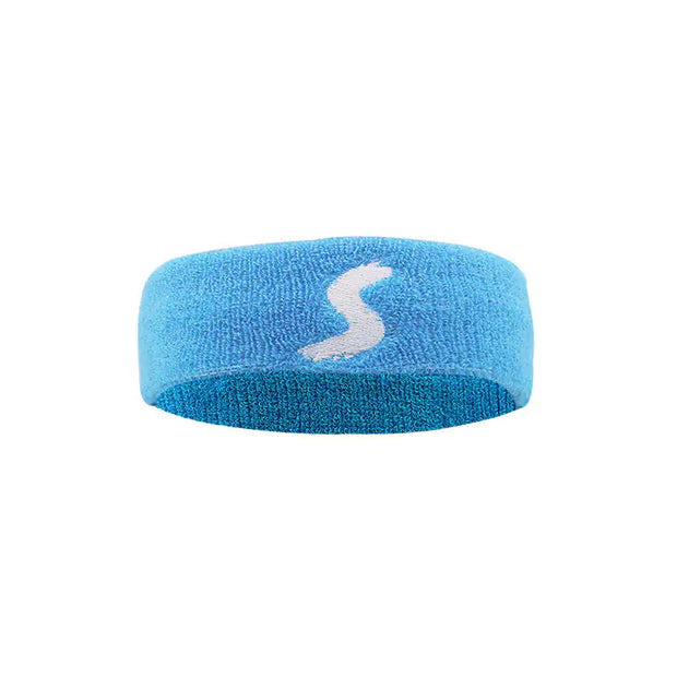 Bandeau fitness bleu Beautysky en tissu absorbant pour le sport et l'exercice