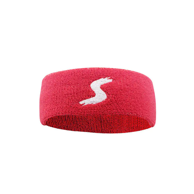 Bandeau fitness rouge Beautysky en tissu doux pour un maintien optimal pendant l'exercice