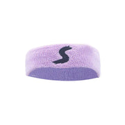 Bandeau fitness en violet doux avec logo Beautysky pour un entraînement confortable