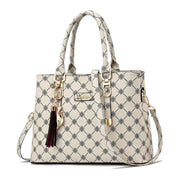Sac à bandoulière élégant Beautysky avec motif floral et anses dorées pour un style chic
