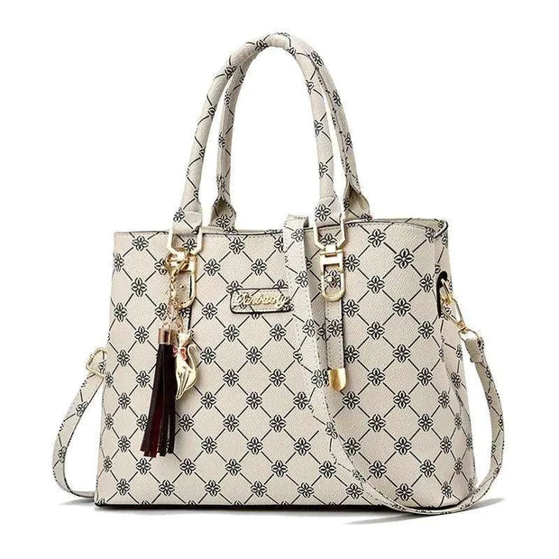 Sac à bandoulière élégant Beautysky avec motif floral et anses dorées pour un style chic