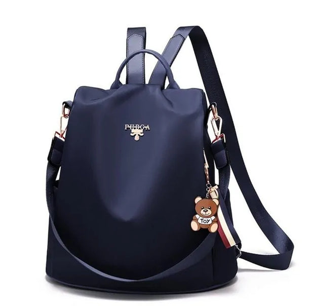 Waterproof Oxford backpack for women with stylish design and adjustable straps.