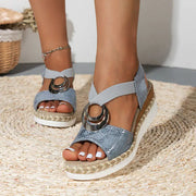 sandales plateforme Star Lily Beautysky pour femme, élégantes et confortables, semelle plateforme chic, design tendance, style estival.