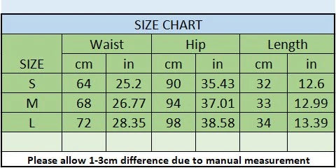 Size chart for Beautysky short en jean taille haute.