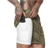 Shorts de course fitness Beautysky avec poche pour téléphone et design léger pour les entraînements