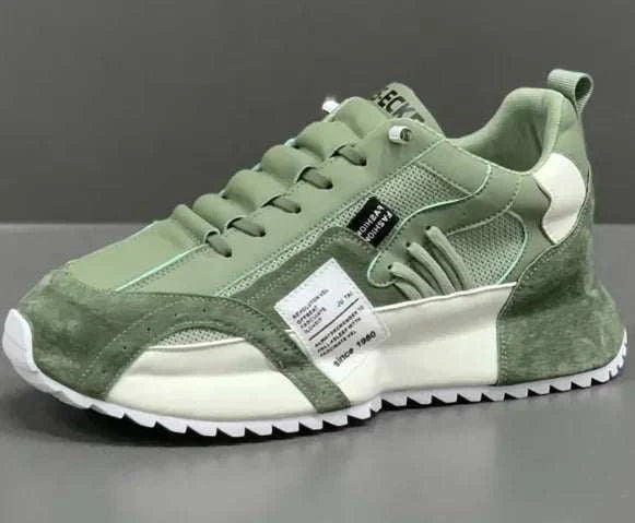 Sneakers tendance unisexes en vert avec design moderne et semelle confortable