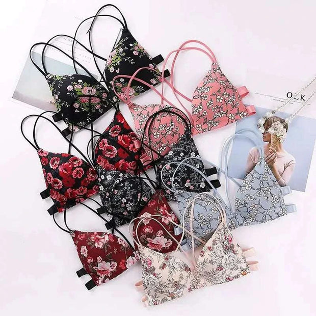 Ensembles de soutien-gorge confortables Beautysky avec motifs floraux en plusieurs couleurs et styles
